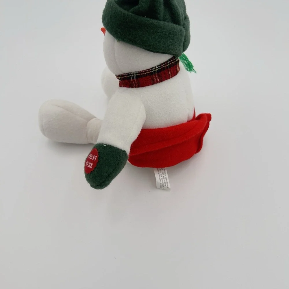Snowman Couple Plush‎ Snowmen Sleigh Ride Snowman RARE Vintage